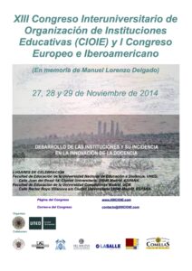 Poster del XIII Congreso Interuniversitario de Organización de Instituciones Educativas (CIOIE)