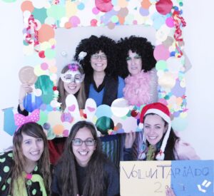 Photocall carnaval solidario realizado por el voluntariado 2013-2015