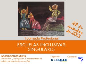 I Jornada profesional sobre Escuelas Inclusivas Singulares